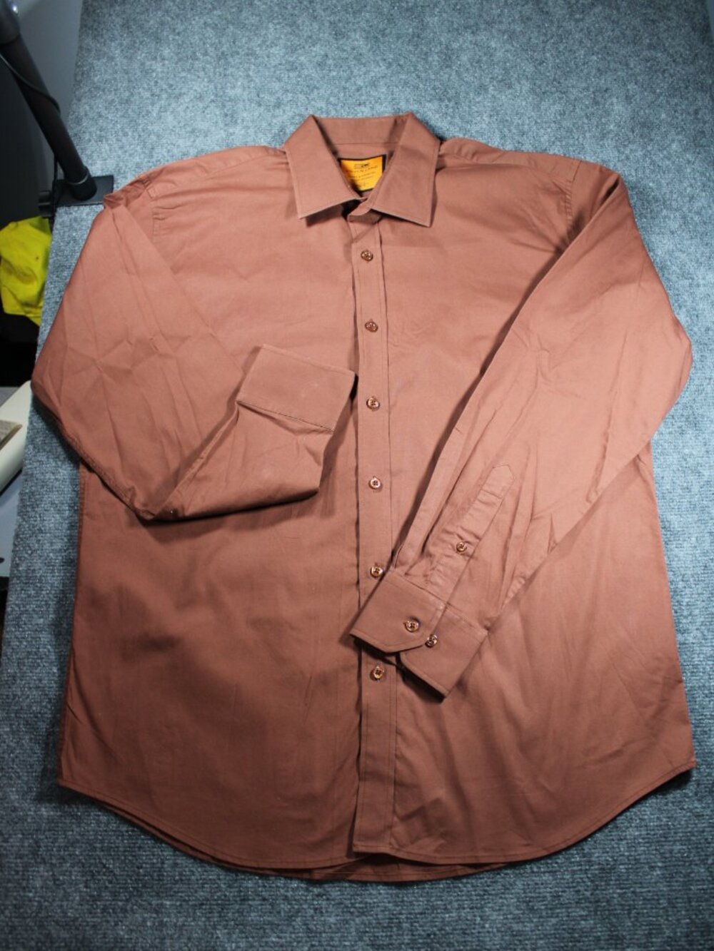 Steven Land Dress Shirts 17.5 34/35 Wrinkle and Shrink Free 100% Cotton Stretch